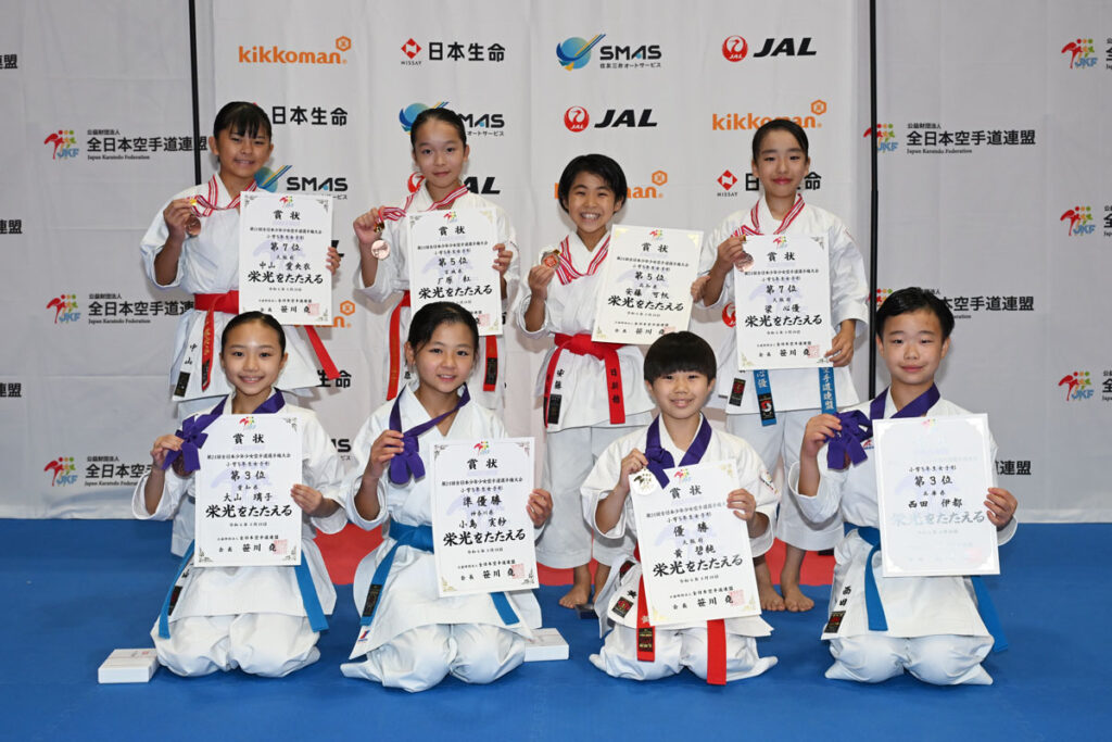 全少2024小学5年女子形入賞者