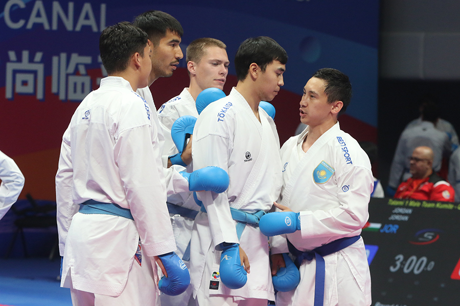 男子団体組手 決勝はカザフスタンと対戦する。カザフスタンは準決勝で昨年の世界団体王者・ヨルダンを下して決勝へ進んだ