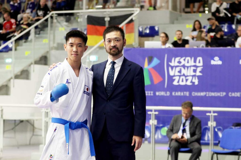 世界ジュニア2024_カデット男子組手+70kg：千葉嵐史選手