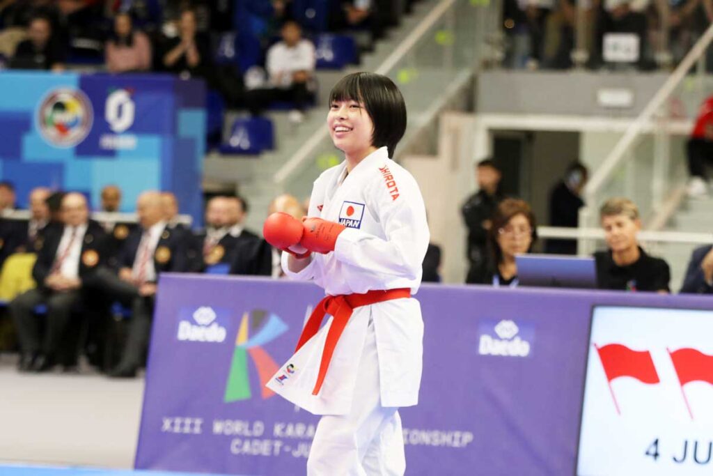 世界ジュニア2024_カデット女子組手-47kg：小田倫稟選手