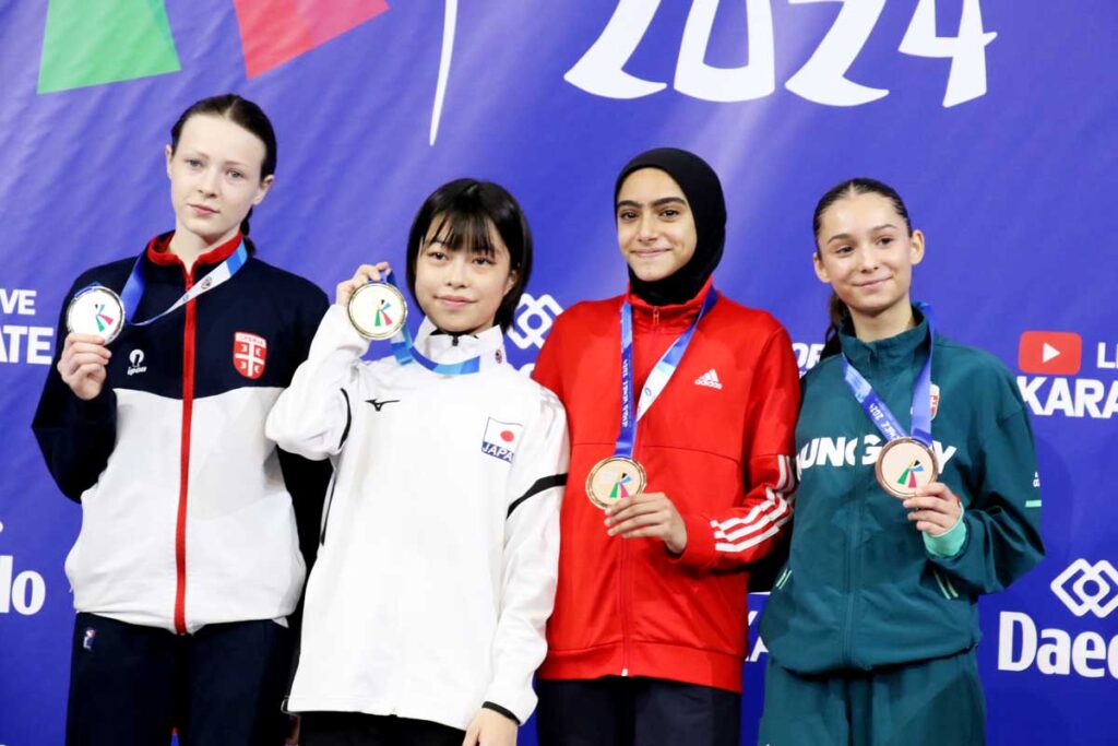 世界ジュニア2024_カデット女子組手-47kg：小田倫稟選手