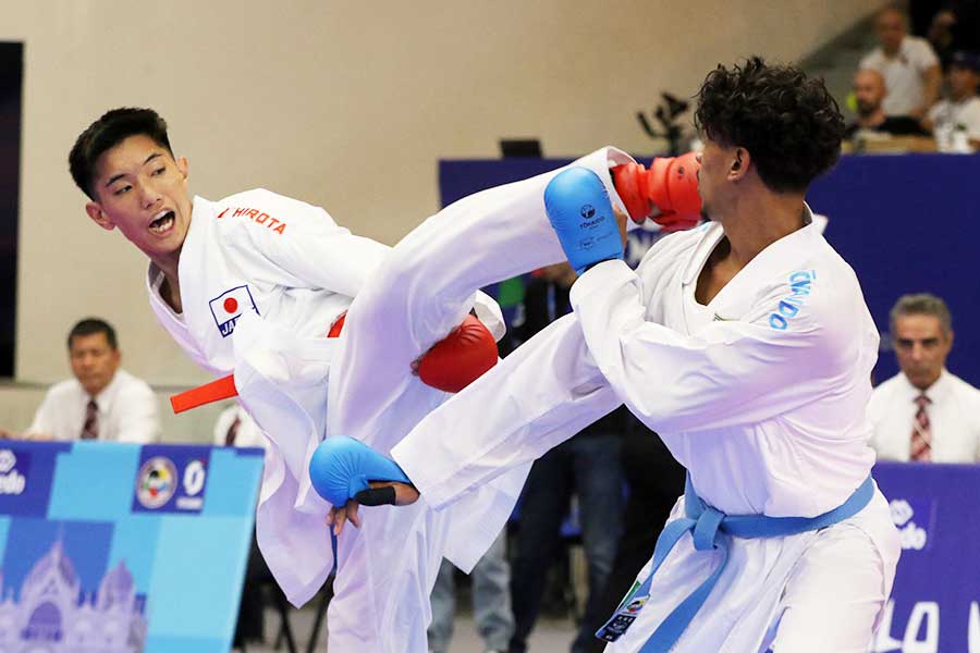 世界ジュニア2024_カデット男子組手+70kg：千葉嵐史選手