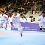 世界ジュニア2024_ジュニア男子団体形：田井滉泰選手、古瀬葉琉選手、奥村宗司選手