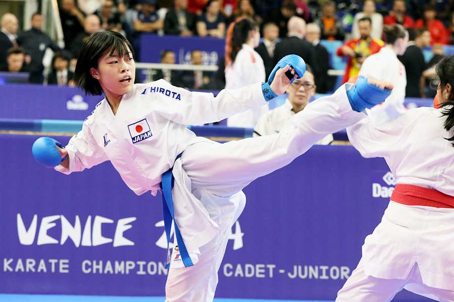 世界ジュニア2024_カデット女子組手-47kg：小田倫稟選手