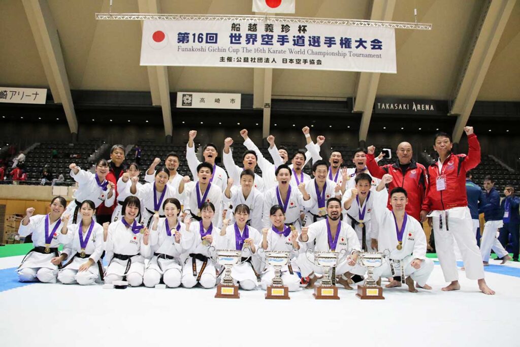 JKA 船越義珍杯 第16回世界空手道選手権大会_日本チーム