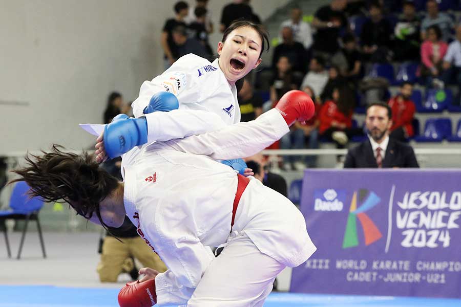 世界ジュニア2024_ジュニア女子組手-53kg：名取殊里亜選手