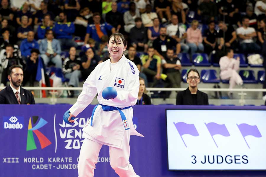 世界ジュニア2024_ジュニア女子組手-53kg：名取殊里亜選手