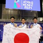 世界ジュニア2024_ジュニア男子団体形：田井滉泰選手、古瀬葉琉選手、奥村宗司選手