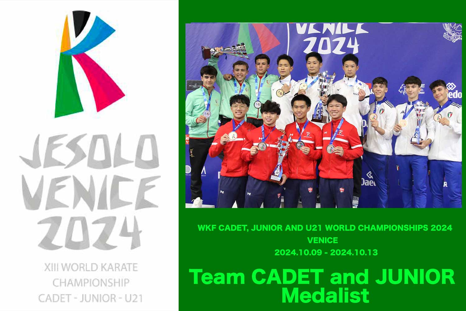 【世界Cd.Jr.U21選手権】Team CADET and JUNIOR メダリスト紹介